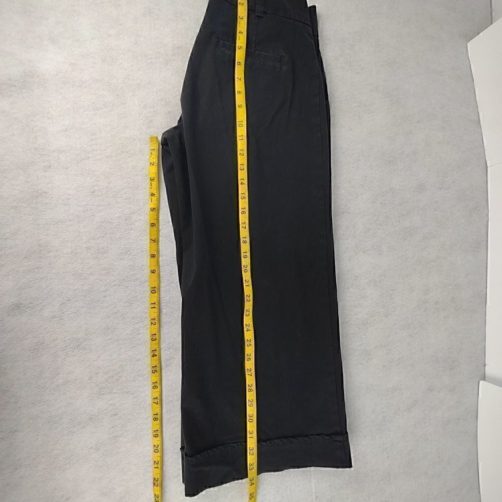 Lee Women's Just Below The Waist Black Cotton Pants. Size 10M - Picture 7 of 10